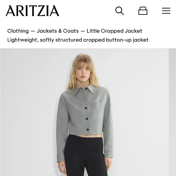Aritzia Wilfred Little Cropped Jacket *XS* NWT - Picture 4 of 11